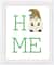 Home Gnome 16" x 20" White Framed Print Under Plexiglass